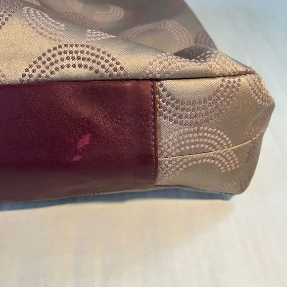 Coach Ashley Dotted Op Art Satchel Shoulder Bag - Picture 4 of 15